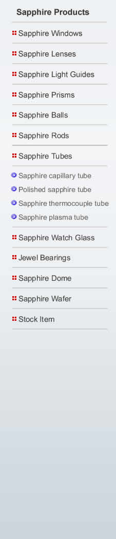 sapphire tube