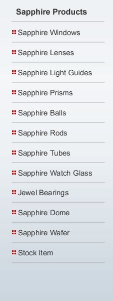 sapphire light guides stock